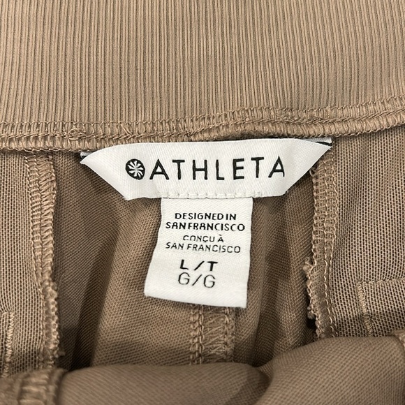 Athleta Venice Flare Pant Large Tall High Waisted Pull On Elastic Athletic Slits - Picture 6 of 16